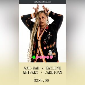 WAH-WAH Australia Graphic Merino Cardigan